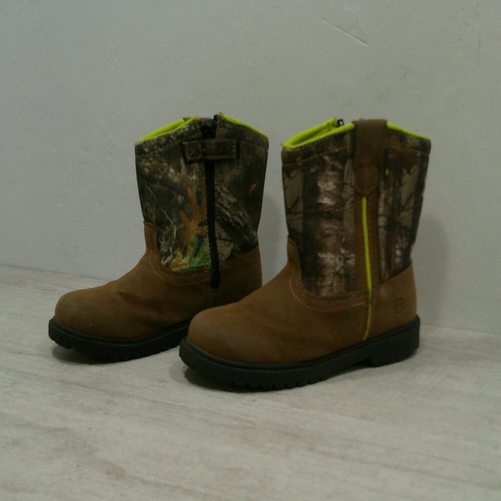 Magellan Outdoors Toddlers' Boone Realtree Edge Camouflage Boots Size 10 D - Picture 7 of 9